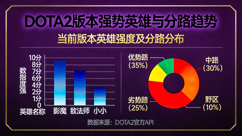 DOTA2 版本强势英雄与分路趋势数据图表